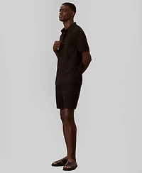 Calvin Klein Men's Straight-Fit Linen Shorts