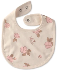 Carter's Baby Girls' Floral Bibs, 3-Pack