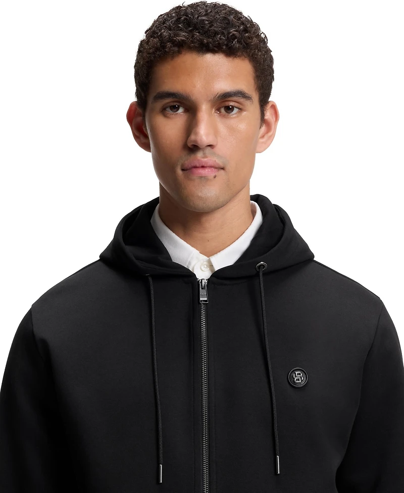 Boss by Hugo Men's Cotton-Blend Zip-Up Regular-Fit Hoodie