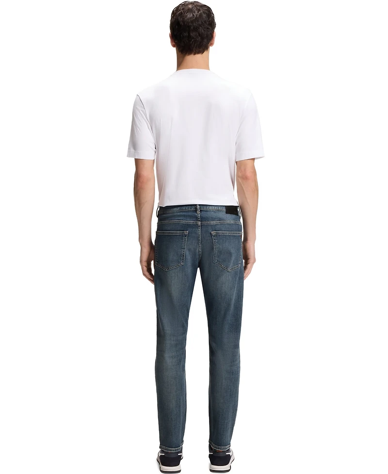 Boss by Hugo Men's Stretch-Cotton Blend Slim-Fit Jeans