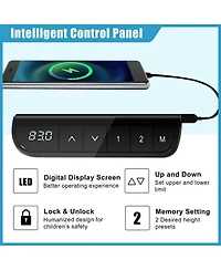 Gouun Electric Sit-to-Stand Desk with Digital Controller and Usb Charging Port