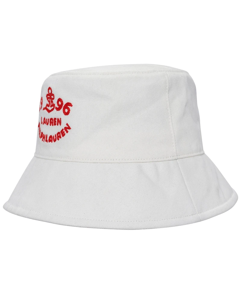 Lauren Ralph Embroidered Logo Bucket Hat