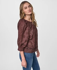 Dkny Jeans Women's Crewneck Relaxed-Fit Top