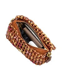 Coach Wooden Beaded Tabby Small Shoulder Handbag