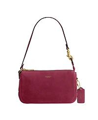 Coach Suede Plaza Zip-Top Mini Shoulder Handbag