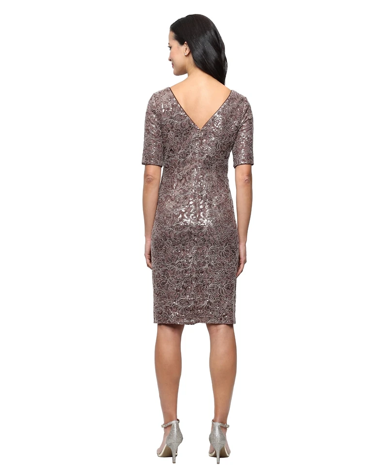 Alex Evenings Women's Lace Sheath Dress