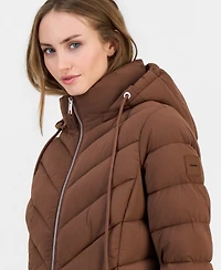 Calvin Klein Women's Bibbed Packable Puffer Coat