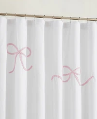 Truly Soft Textured Bow Shower Curtain, 72" x 72"