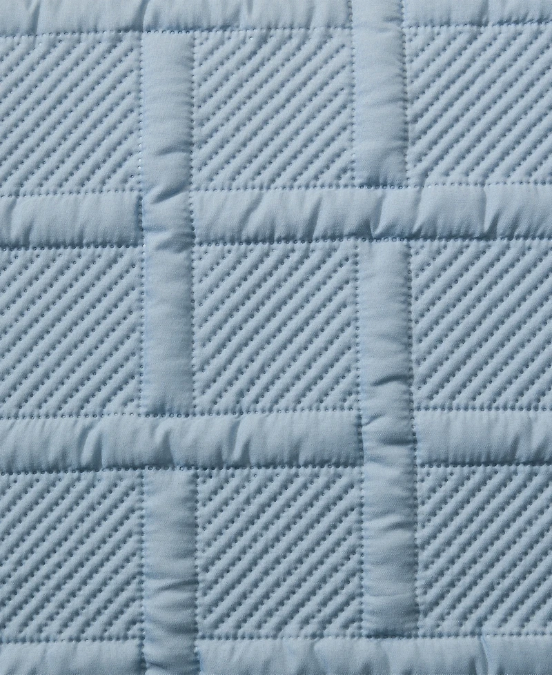 Vcny Home Solid Square 3-Piece Quilt Set