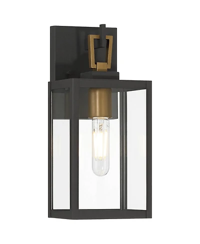 Possini Euro Design Possini Euro Trystin 13 inches Highand Brass Outdoor Wall Light