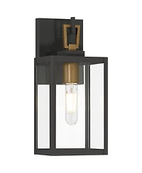 Possini Euro Design Possini Euro Trystin 13 inches Highand Brass Outdoor Wall Light