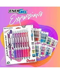Pentel EnerGel Expressions .7mm Medium Passion Mix 8pk
