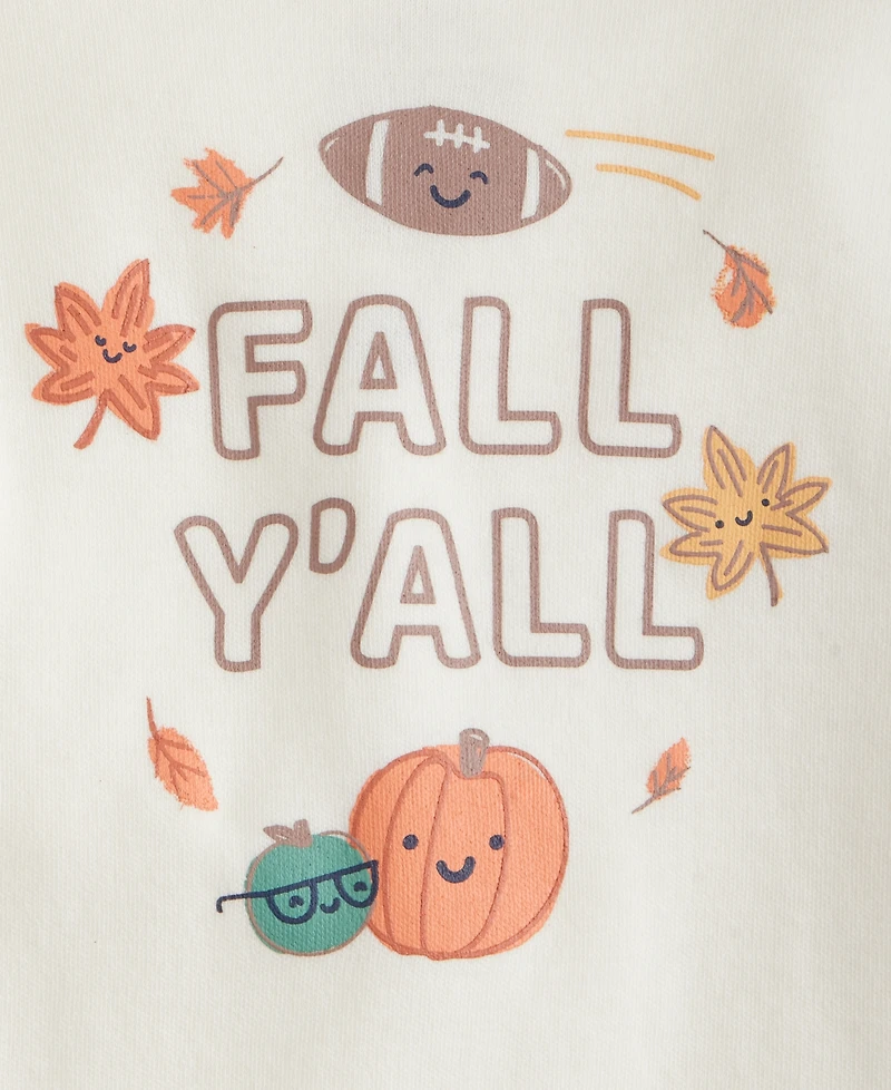 First Impressions Baby Boys' 3M-24M Mix & Match Long-Sleeve Fall Y'all T-Shirt, Macy's Exclusive