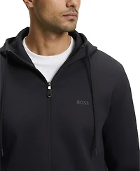 Boss by Hugo Men's Logo Print Zip-Up Hoodie