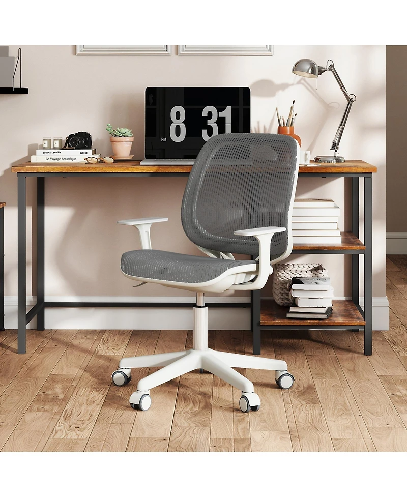 Slickblue Kids Adjustable Height Mesh Swivel Chair for Computer Desk and Study Room