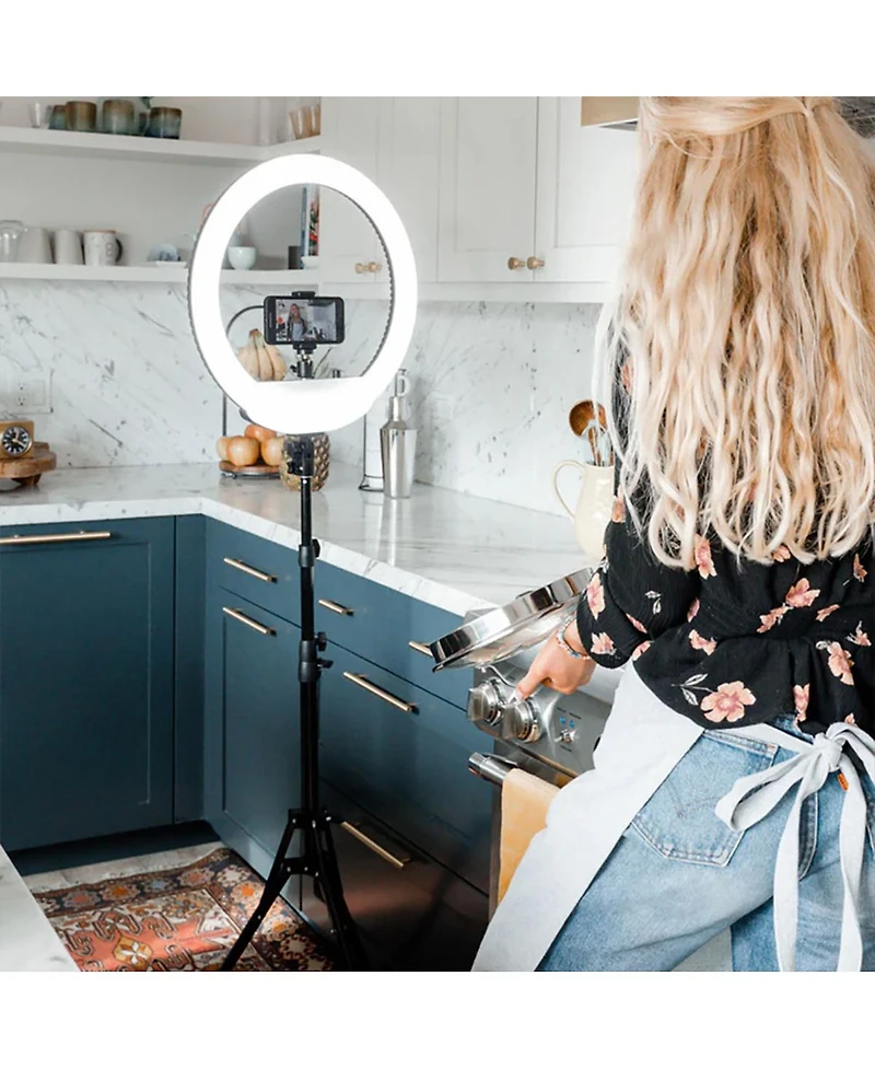 Lume Cube Portable Bi-Color Led Ring Light with Stand without Battery
