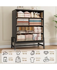 gaomon 4-Drawer Dresser for Bedroom Tall Freestanding Wooden Storage Chest