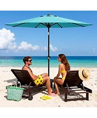 gaomon 9FT Patio Umbrella with Smooth Crank Lift Uv Protection Waterproof for Pool, Deck, Yard