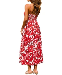 Cupshe Women's Bubbly Tropical Maxi Beach Dress
