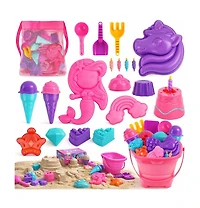 Gnuadz Kids Beach Sand Toys Bucket Shovel Castle Molds Set