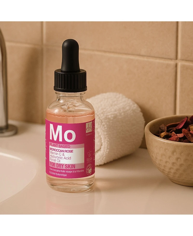 Dr. Botanicals Moroccan Rose Facial Oil with Hyaluronic Acid and Vitamin C 30milliliter