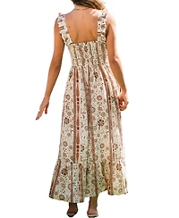 Cupshe Women's Garland Floral Midi Beach Dress