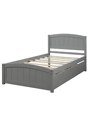 Sailvan Twin Platform Bed with Two Drawers