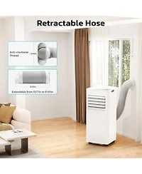Antartic Star 10000 Btu Portable Air Conditioner for Rooms up to 550 Sq Ft, 4-in-1 Ac with Cool, Fan, Dehumidifier, Sleep, Remote and 24H Timer