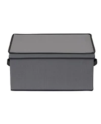 Household Essentials Balloon Wine Glass Storage Box, Windowed Panel and Handles