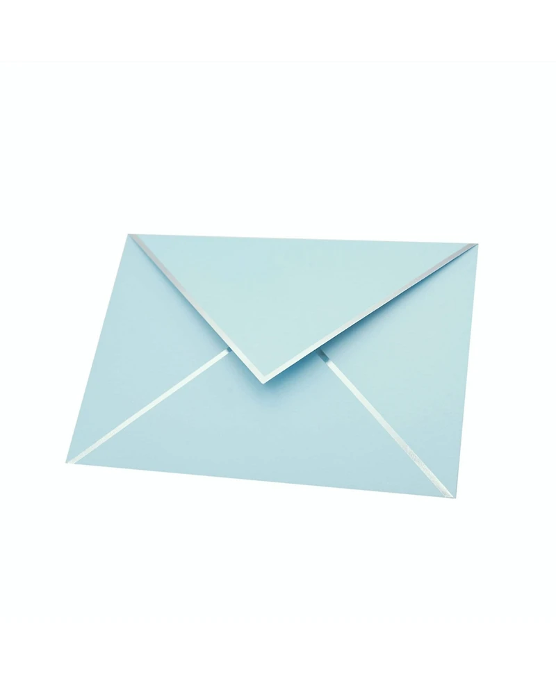Gnuadz A2 Envelopes V Flap Foil Border Mailing Wedding Invitations