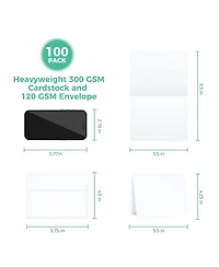 Gnuadz Blank Cards Envelopes Diy Invitations Greeting