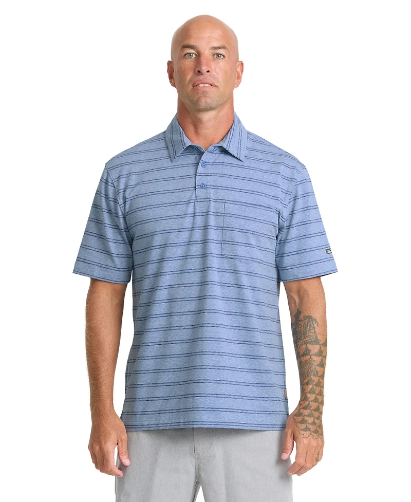 Quiksilver Waterman Men's Shank Short-Sleeve Polo Shirt