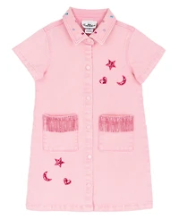 Rare Editions Girls' 2T-6X Short-Sleeve Dress