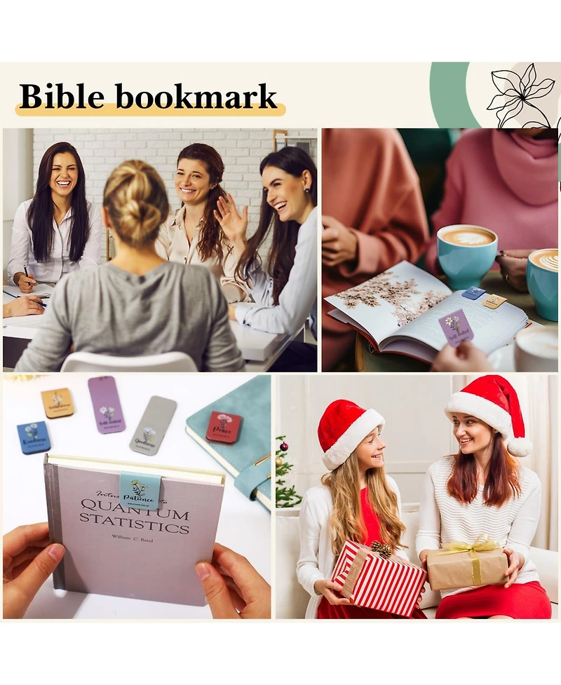 Gnuadz Magnetic Leather Bookmarks Inspirational Gifts Handmade