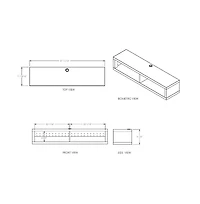 Martin Furniture Wallmounts Tv Console 48-inch