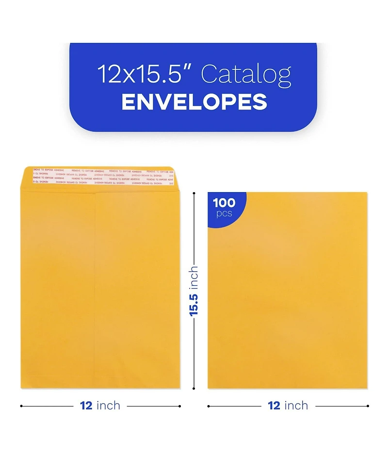 Gnuadz Geofun Manilla Envelopes Peel Seal Open End