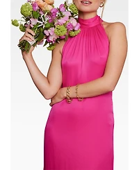 Maids to Measure Women's Tilly Satin High Neck Bridesmaid Dress