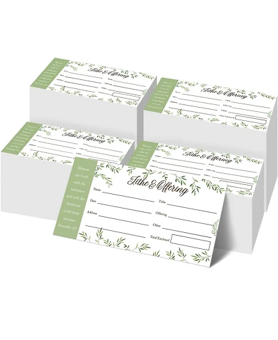 Gnuadz Church Offering Envelopes Tithes and Donations Botanical Design