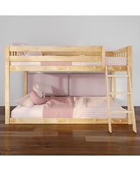 Max and Lily Fundamentals Low Bunk Bed+ 2 Floating Headboards