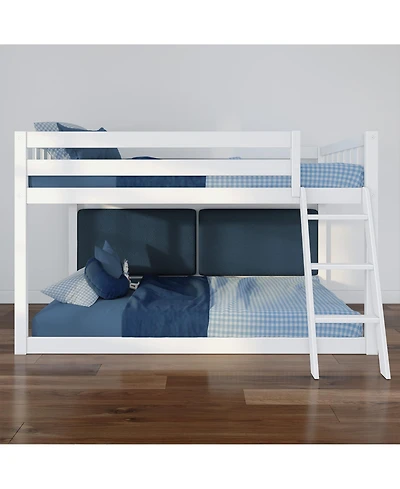 Max and Lily Fundamentals Low Bunk Bed+ 2 Floating Headboards
