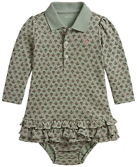 Polo Ralph Lauren Baby Girls' Floral Soft Dress and Bloomer, 2-Piece Set
