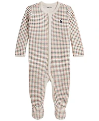 Polo Ralph Lauren Baby Boys' Tattersall Footed Coverall