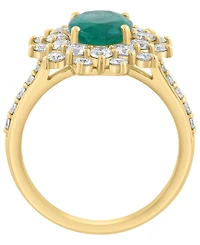 Effy Collection Emerald (1-1/2 ct. t.w.) & Diamond (1-1/4 ct. t.w.) Ring in 14k Yellow Gold