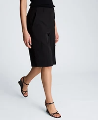 Kenneth Cole Women's High-Rise Wide-Leg Cargo Shorts