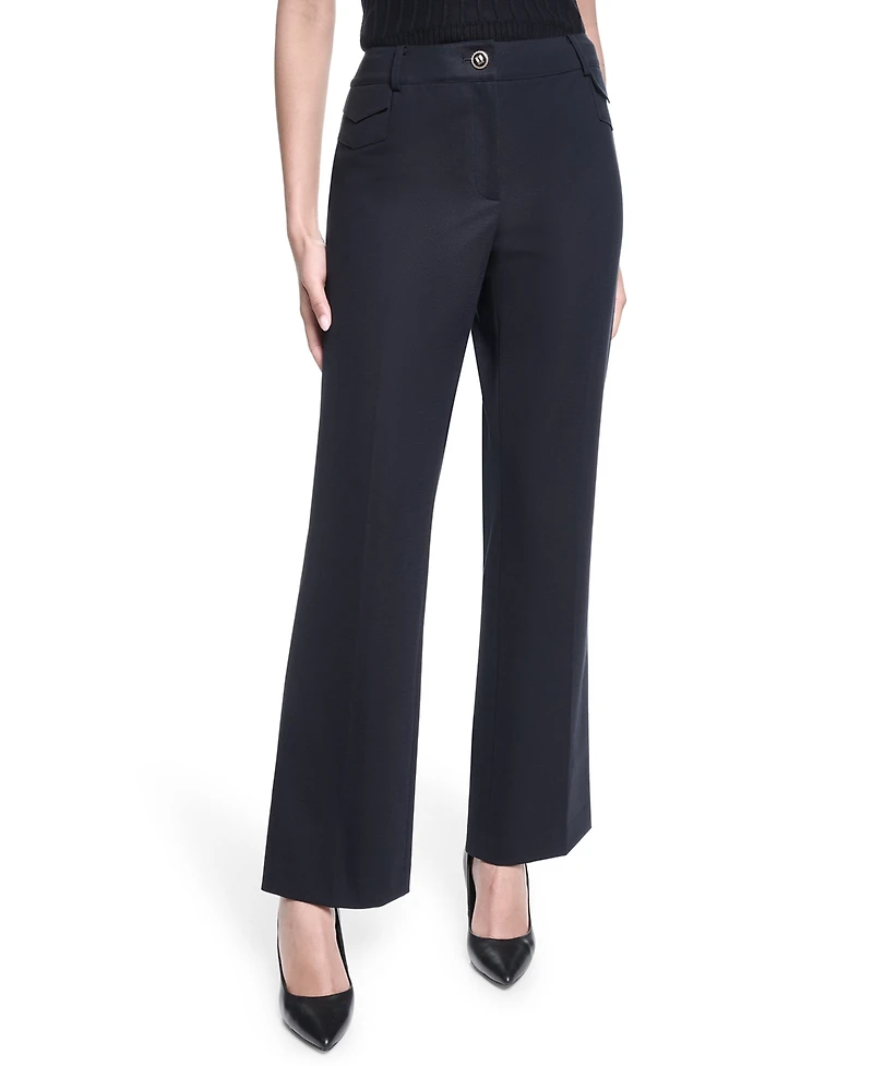 Karl Lagerfeld Paris Women's Mid-Rise Woven Pants