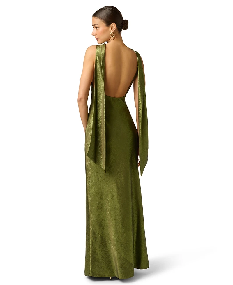 Adrianna Women's Sleeveless Cowl Neck Gown