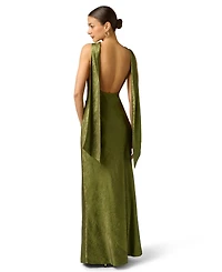 Adrianna Women's Sleeveless Cowl Neck Gown