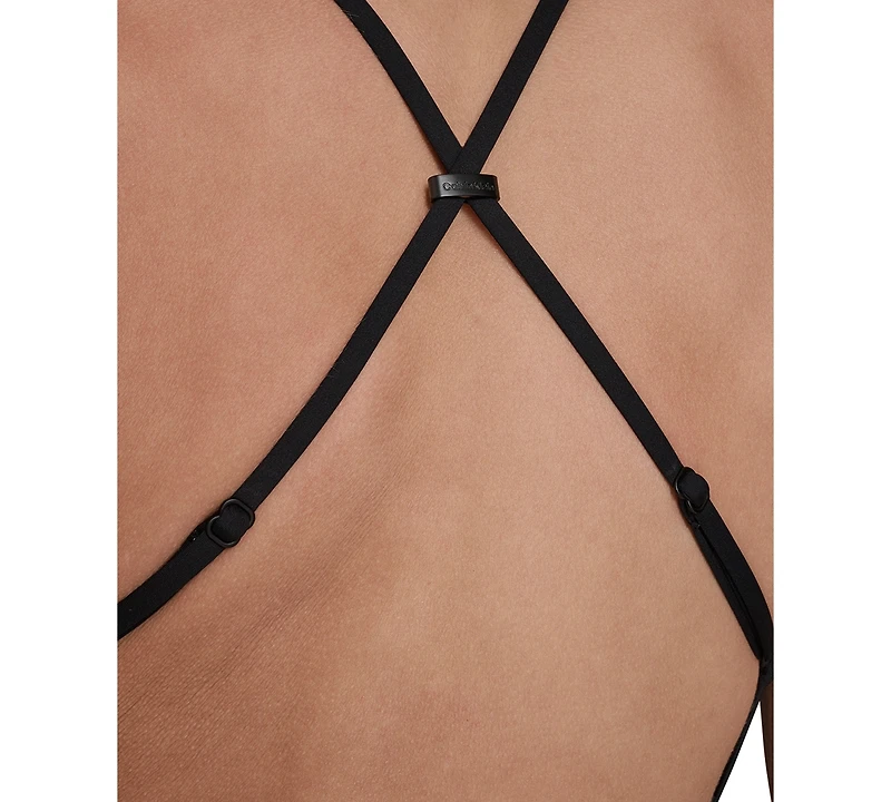 Calvin Klein Women's Cross Back Straps One-Piece Swimsuit