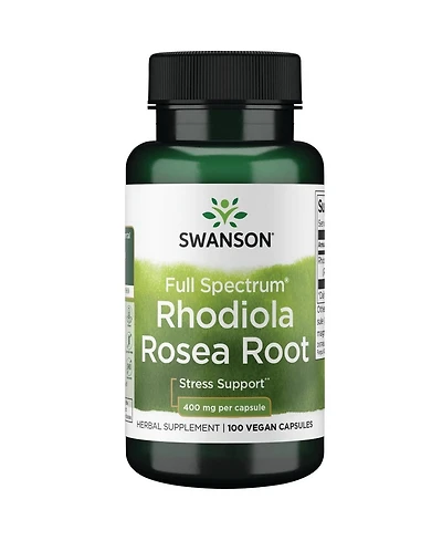 Swanson Premium Brand Rhodiola Rosea Root, Adaptogenic Herb Supplement, Balance and Stress Support, 100 Capsules