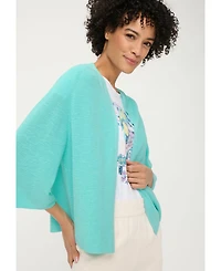 Olsen Women's Openfront Cropped Cardigan